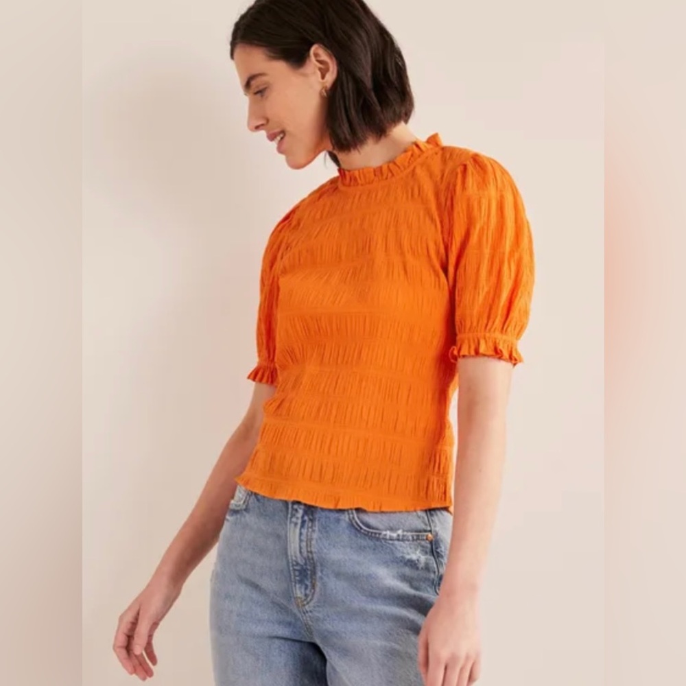 Boden Orange Blouse